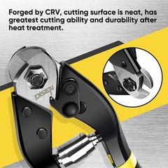 Wire Cutters Heavy Duty Cutting Up to 3/16&Prime;, Metal Cable Cutters for Fence Thick