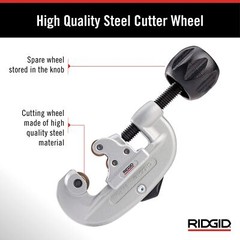 Ridgid 32920 Model 15 Tubing Cutter for Copper Brass Aluminum Steel 1 1 8 Inch