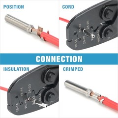 iCrimp Open Barrel Terminal Crimping Tool for Molex Style DELPHI AMP TYCO Deutsc