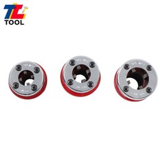7 Size W/ Handle Pipe Threader Threading BSPT Pipe Threader 3/8&Prime; To 2&Prime; Dies Set