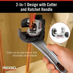 RIDGID 32573 Model 118 2-in-1 Close 13 x 6.75 x 2 inches, Silver/Black