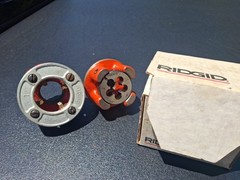 2 RIDGID 00-RB 3/4&Prime; &ndash; 16 NF Bolt Threader Die Head Complete