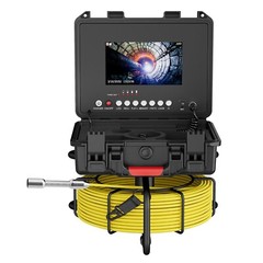 30m Sewer Pipe Inspection Camera Drain Sewer Pipeline Industrial Endoscope 7&rdquo;