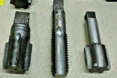 7 PCS. Misc. Tooling Taps Various Sizes Machine Shop Tool FREE SHIP!