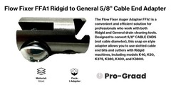 Auger Adapter for Rigid to General Drain Cleaner &ndash; Converts 5/8&Prime; Cable End for K