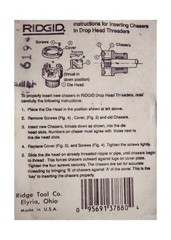 RIDGID 37880 Threading Die, 1-inch High-Speed Pipe Die for Manu&hellip; Fast USA SHIP
