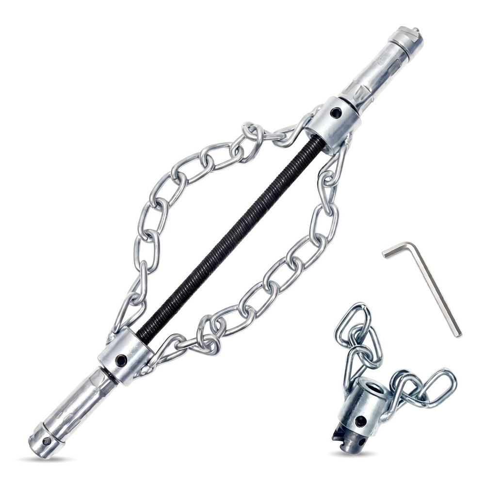 2 Piece Heavy Duty Chain Knocker Drain Cleaner, Multi-Purpose PVC Flex Shaft &hellip;