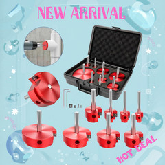 9PCS PVC Pipe Reamer Kit 1/2&Prime;-4&Prime; Fitting Saver for Drill SCH40 ABS Pipes