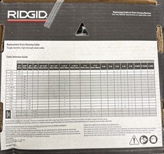 Ridgid 56787 Drain Cleaning Cable Replacement , 5/16 In. X 25 Ft.