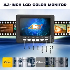 22MM Handheld Drain Sewer Camera Pipe Inspection Camera 4.3&Prime; DVD Monitor 50M