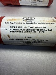 Reed Mfg 04390 DT75 3/4&rdquo; CC AWWA Drill Tap for Cast/Ductile Iron Pipe