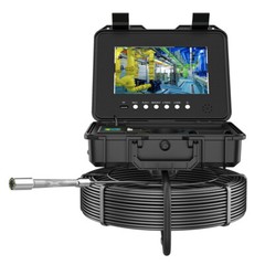 10.1&Prime; 30M Pipe Inspection Camera with 512hz Locator Meter Counter Self-leveling