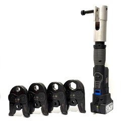 Hydraulic Pipe Press Tool 18V Cordless Press Crimper 1/2&Prime; to1-1/4&Prime; w/ 4 Jaws Kit