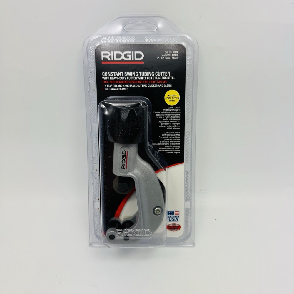 Ridgid 31627 150 Enclosed Feed Tubing Cutter w/ H-D wheel (1/8&Prime; &ndash; 1-1/8&Prime;)