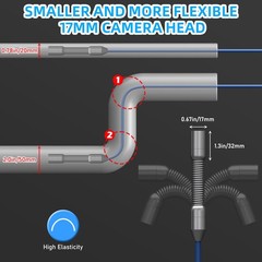 4.3&prime; LCD Monitor Sewer Camera 100FT/30M HD Drain Pipe Inspection Camera 32GB