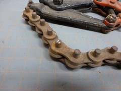 WHEELER 25&Prime; SOIL PIPE Cast Iron or Clay SNAP CUTTER, has 26 inch Long Chain