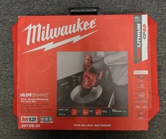 Milwaukee M12 AIRSNAKE Drain Cleaning Air Gun Kit (2572B-21) 2024