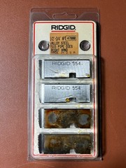 Ridgid 47880 1/2&Prime; -3/4&Prime; NPT Alloy Steel 515 Pipe Dies Right Hand USA DG