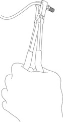 44150 3/16&Prime; Tubing Bender Pliers, Grey with Silver