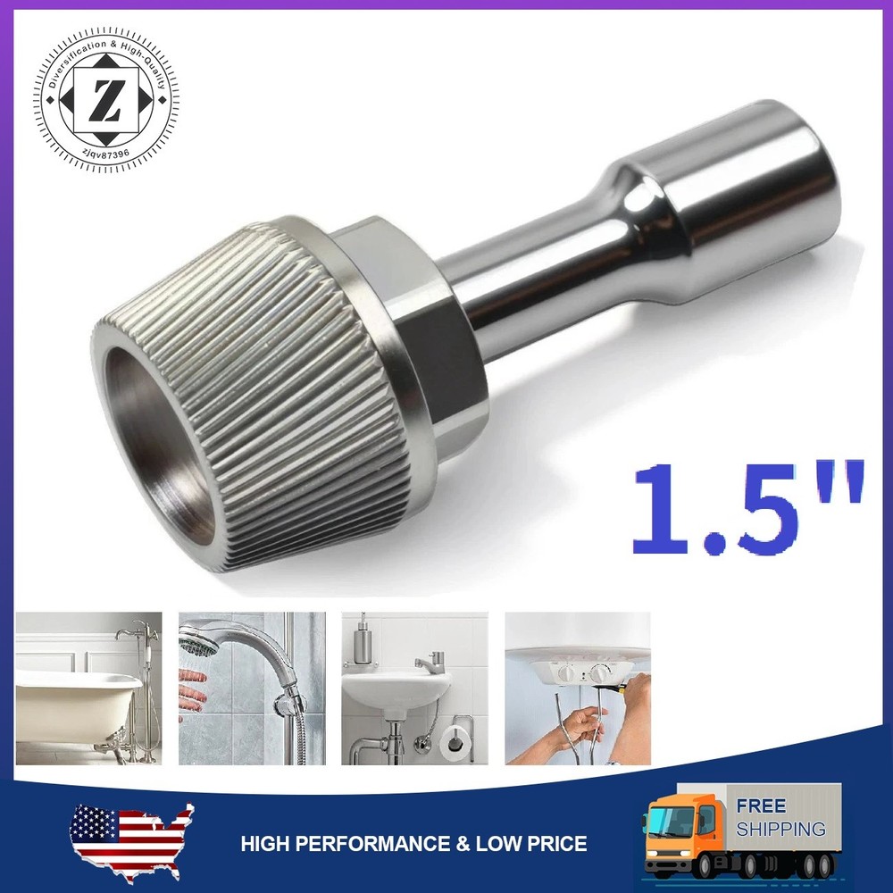 1.5&rdquo; Tub Drain Extractor with 1/2&rdquo; Socket Bathtub Remover Colourful Galvanized