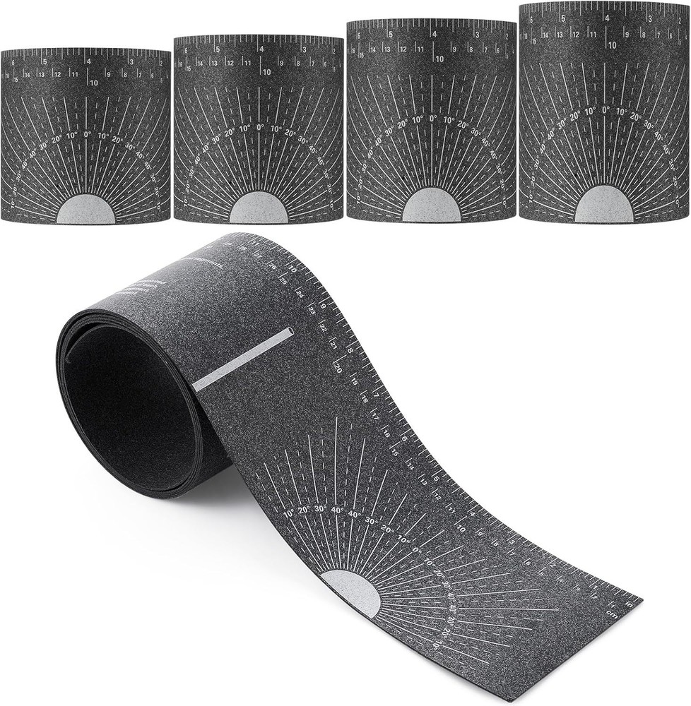 4 Piece Flexible Pipe Measuring Tool &ndash; 4 Sizes Pipe Wrap around for 1&Prime; to 48&Prime; Pi