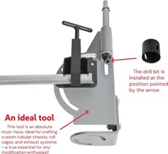 Notcher Roll Cage Tube Joint Tubing Notcher with Instructions, Built-In Protract