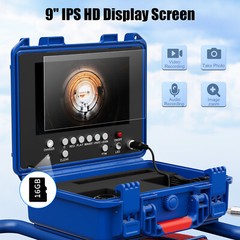 9&Prime; Sewer Camera 100m/328ft Pipe Inspection Camera w/ 512hz Sonde Self Leveling