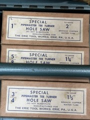 PIPEMASTER TEE-TURNER SET ERIE TOOL COMPLETE SET WITH EXTRAS GREAT SHAPE