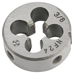 3/8&Prime;24 UNF HSS Tap And Die Set Machine Thread Tap Round Die Right Hand