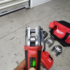Milwaukee 2473-22 M12 FORCE LOGIC Press Tool Kit with 3 Jaws Used No Case