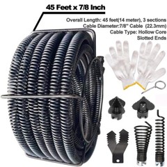 7/8&Prime; Cable fits RIDGID K60 C10 50&prime; Sectional Pipe Drain Cleaning Cable &Cutter