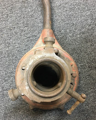 RIDGID NO.65-R, THREADS 1&Prime; TO 2&Prime; PIPE, 17&Prime; HANDLE, USA, VINTAGE