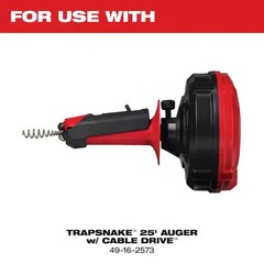 NEW Replacement Cable Drop Head Cable 1/4in x 25ft TRAPSNAKE Drum Auger
