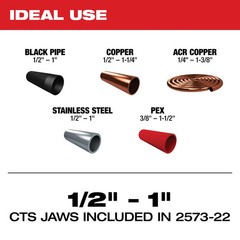 Milwaukee M12 Force Logic Press Tool Kit With Onekey With 1/2 Inch 1&rdquo; Inch