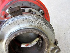 Ridgid Tools No. 65R-TC Manual Receding Pipe Threader & Handle 36570 USA