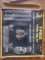 NOS 7-PC FLARING TOOL KIT Tubing Cutter, Bending Tubes TAIWAN NEW box bad shape