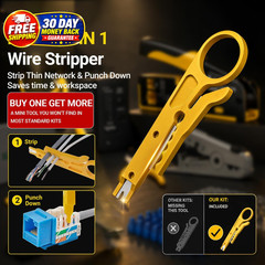 RJ45 Pass Through Crimping Tool Kit Cat7 Cat6 Cat5 Cable Tester Stripper