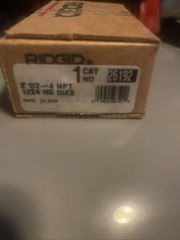 Ridgid 26192 2-1/2&Prime; &ndash; 4&Prime; NPT High Speed Pipe Dies for 1224 Threading Machine