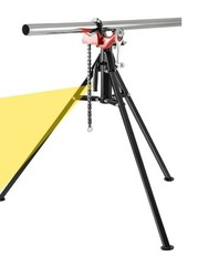 Vevor Tripod Pipe Chain Vise 1/8&Prime;-5&Prime; Capacity Folding Legs W/ Harden Teeth