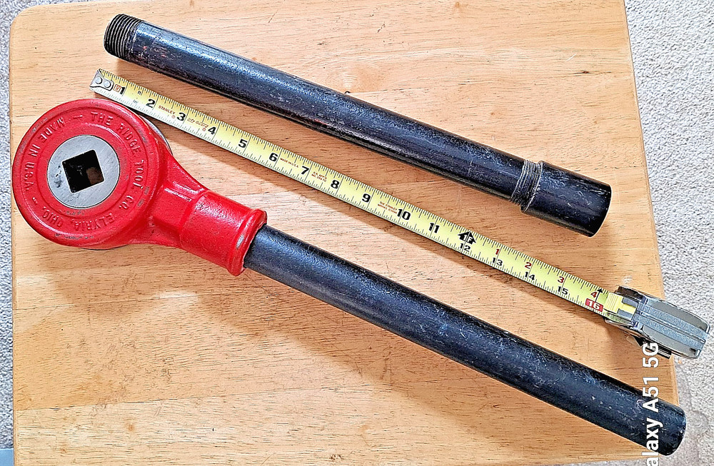 RIDGID D223 PIPE THREADER RATCHET 1 INCH SQUARE DRIVE FOR 141 161 HOG HEADS NOS