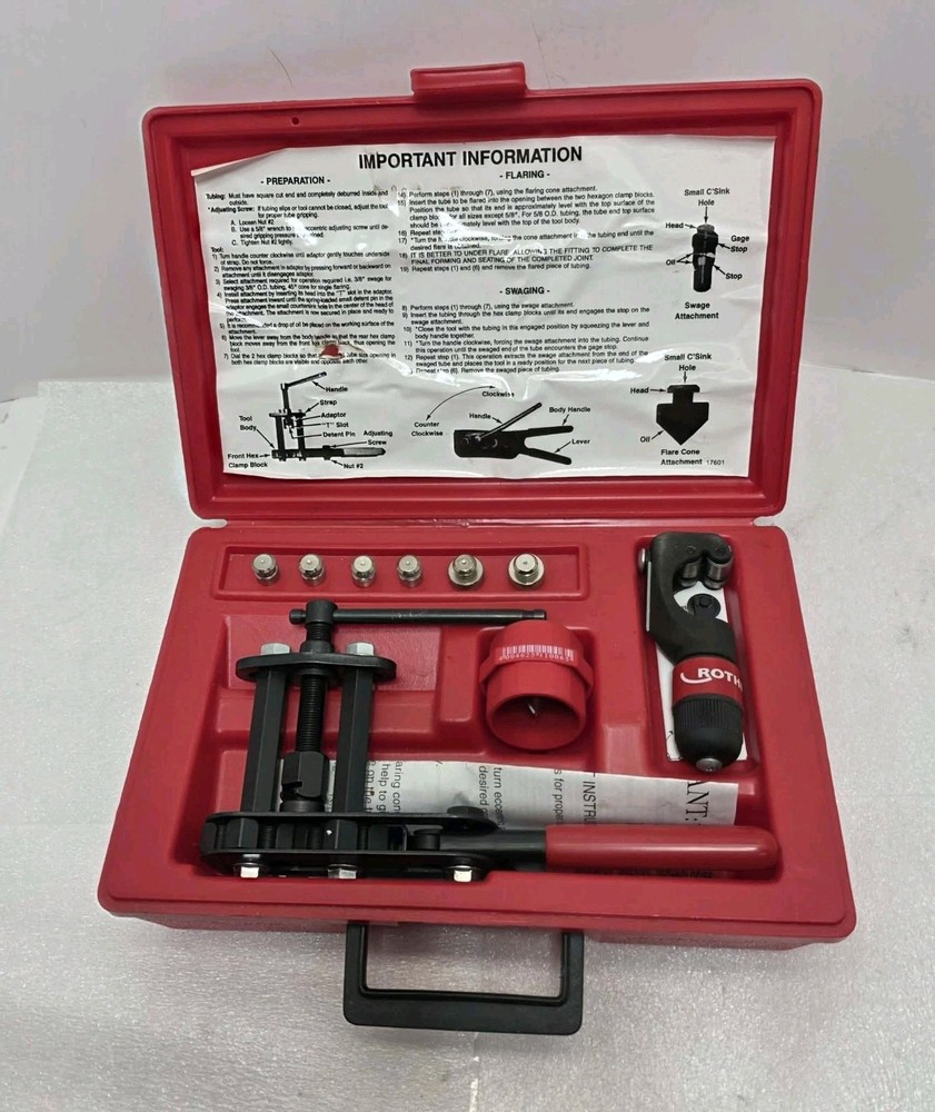 Rothenberger RoForm Tube flaring and swaging kit 45 degree 02.6715 420044