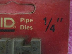 Rigid 1/4&rdquo; NPSM 37950 Pipe Dies 12-R