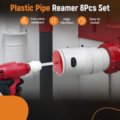 8pcs Reamer Kit Fit into Standard 1/2 Inch Drill and 3/8 Inch wuth PPR50