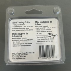Empire Mini Tubing Cutter 2812 Mini Tube Cutter 1/8&Prime;-7/8&Prime; Pipe Size Range