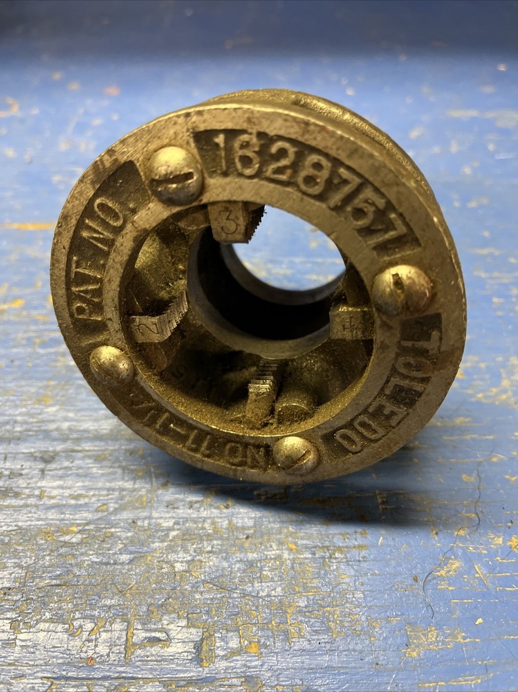 TOLEDO NO.11-1 1/4&Prime; DIE HEAD DROP HEAD PIPE Threader Ratchet Hand Tool Thread