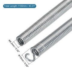 Spring Tube Bender Steel 1100mm/43.31 Inch for 19mm 0.75 Inch Copper Pipe DIY