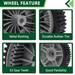 Lawn Mower Wheels 8 Inch Front Drive For Husqvarna Craftsman 2 Pack