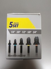 SPIN Tool F5000 Flaring Drill Bit Set 1/4; 3/8; 1/2; 5/8 & 3/4