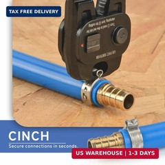 iCRIMP Ratchet PEX Cinch Tool with Removing function for 3/8 to 1-inch Stainless