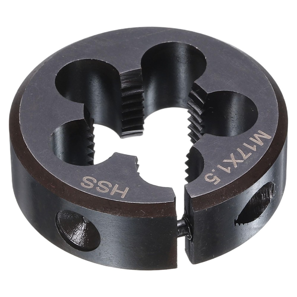 M17 x 1.5 Round Die Adjustable Right Hand Metric Machine Threaded HSS Tool